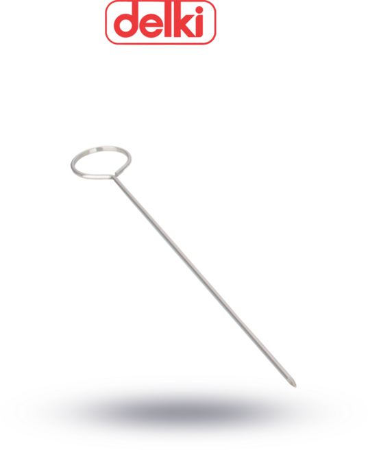 델키 반달구시 4size 스텐바베큐꼬치 쇠꼬치 양꼬치 (10p세트), 10개, 1호 250mm