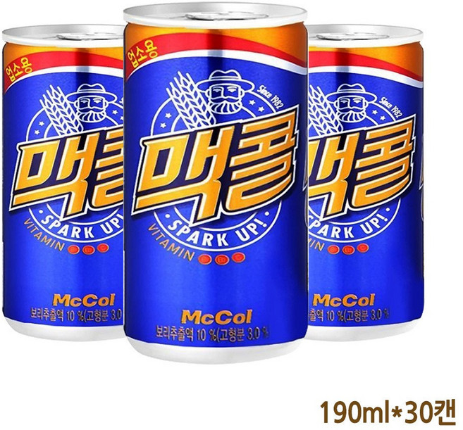 맥콜, 190ml, 90개