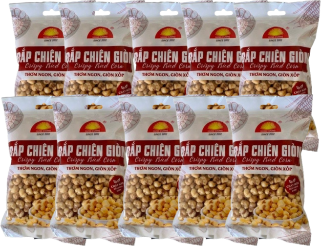 옥수수과자 Bap chien gion, 100g, 10개