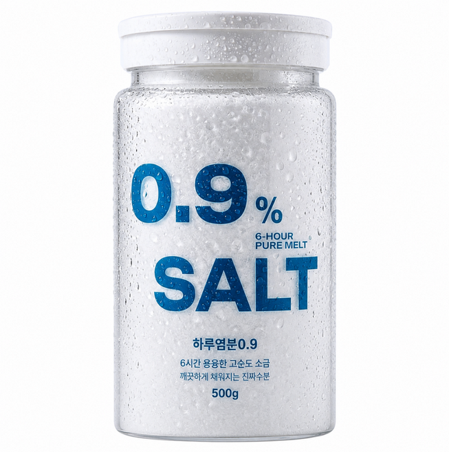 하루염분0.9 프리미엄 미네랄 용융소금 6시간 용융 대용량 500g, 1개