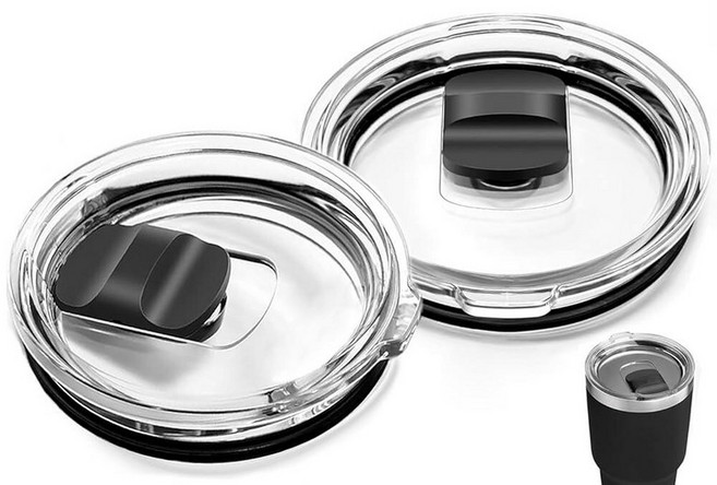 591.5ml(20온스) 예티 텀블러 뚜껑 2개 자석 슬라이더 교체 뚜껑 램블러/473.2ml(16온스) 파인트/10/680.4g(10/24온스) 머그/295.7ml(10온, 2Pcs 20oz Yeti Tumbler Lids