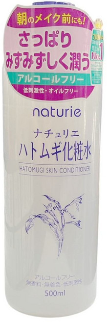 Naturie 薏仁健康美容水 500ml - 濕敷化妝水 無著色 無香料, 1件