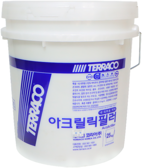 크랙 균열 보수 테라코 아크릴릭필러 내외부용 25kg