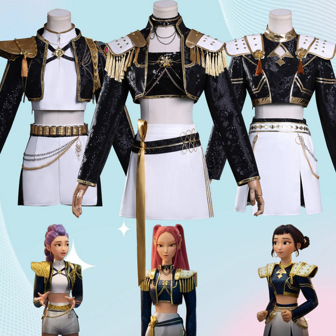 케이팝 데몬 헌터스 케데헌 골든 코스프레 루미 미라 조이 할로윈 성인 학생 코스튬 의상