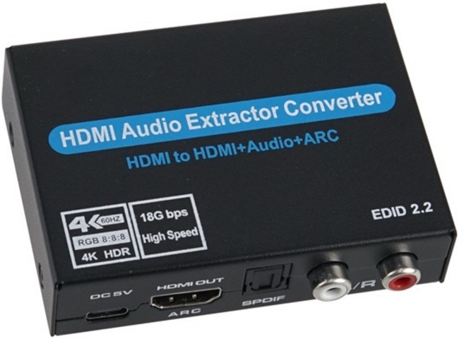 [OU171] Coms 4K HDMI 오디오 추출기 UHD ARC, 1개