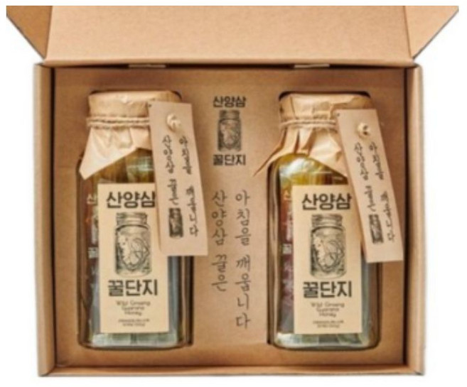 5년근 산양삼 꿀단지 유리병 60개입 선물세트, 600g, 1개