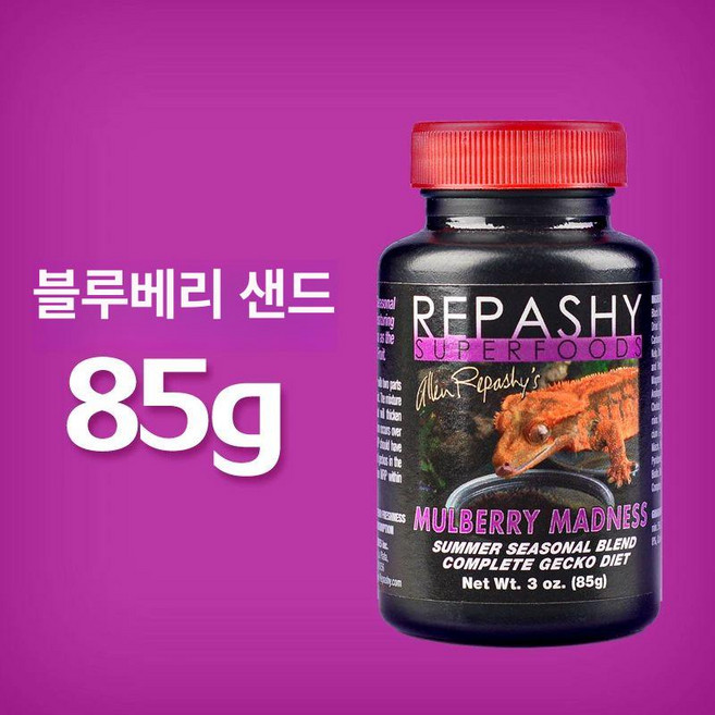 레파시 그럽 앤 후르츠 그럽스 프룻 GNF 슈퍼푸드 다양한용량, 오디 블루베리 85g, 1개, 1L