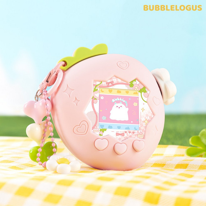 다마고치 파라다이스 케이스 딸기 세트 버블로거스, 핑크, 1개, 핑크, 버블로거스 파라다이스 딸기 케이스