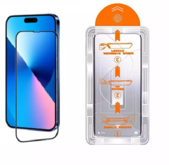 手機螢幕保護貼 滿版保護貼 無塵倉 手機玻璃貼 適用iPhone 手機保護貼 玻璃貼 防窺玻璃貼 螢幕貼 抗藍光保護貼, 1個