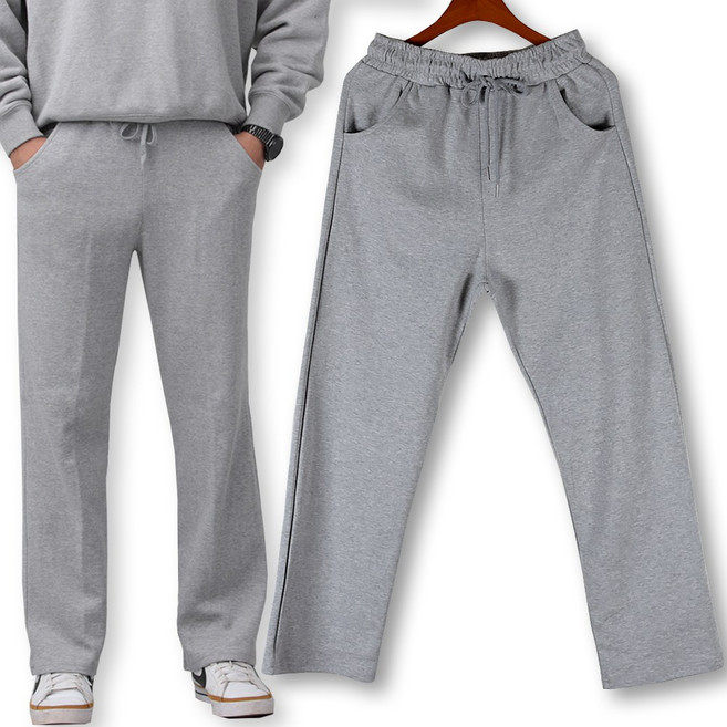 런닝맨 M-6XL 남자 통일자 스트레이트 트레이닝팬츠 빅사이즈 기장긴 바지 세미 와이드 28-46사이즈