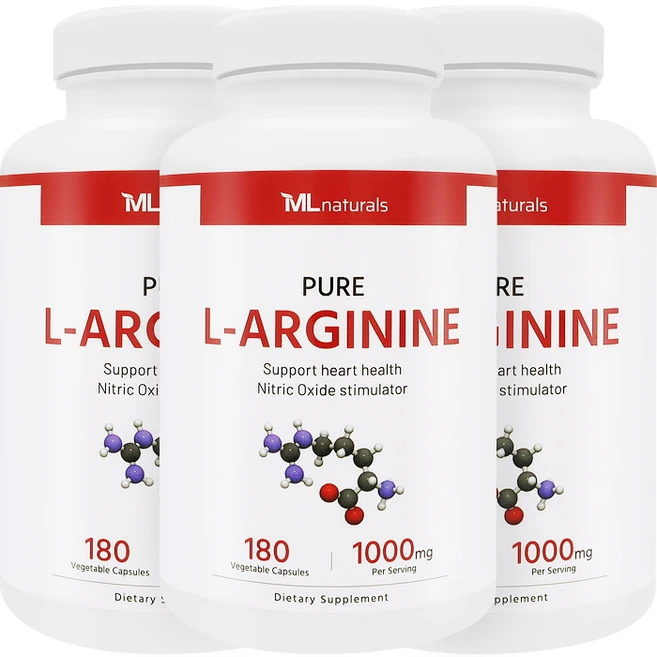 [미국번개배송] 착한명품 마이라이프 내추럴스 L-아르기닌 1000 mg 180정 3병, 3개 - 쿠팡