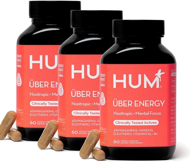 흄 우버 에너지 캡슐 HUM Uber Energy, 3개, 60정 - 쿠팡