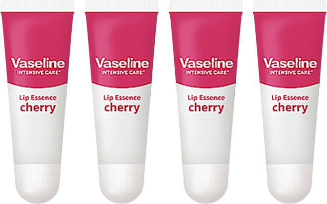 바세린 인텐시브 케어 립 에센스 체리 10ml, 무색, 4개