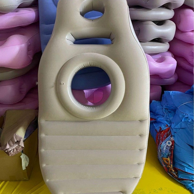 마블리스 임산부 전용 엎드려 자는 매트 베개 선물 필로우 임산부바디필, 베이지 초원형