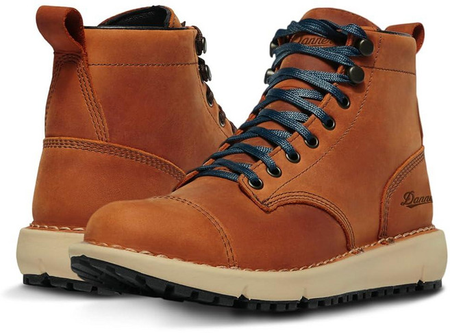 Danner Logger 917 15.2cm6인치 남성용 방수 하이킹 부츠 - 통기성 좋은 고어텍스 풀 그레인 가죽 Vibram SPE 중창 917 트랙션 밑창 캡 토 시