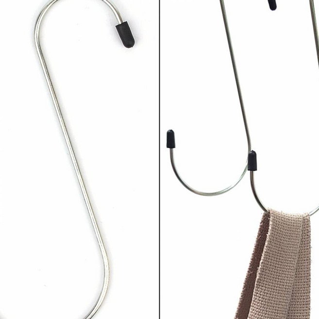 앤트비하우스 2P 초대형 S자 고리 S 걸이 후크 캠핑 다용도 옷, 2개