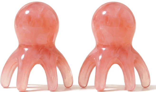 솔리앤 문어 괄사 지압 전신 마사지기 1+1 세트, 핑크, 1세트 - 쿠팡