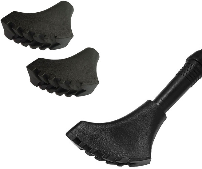 아띠꼴로 등산스틱 고무 패킹 마개 촉 바스켓 보호캡 부품, 블랙, 1세트