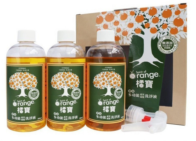 大侑 橘寶植萃蔬果洗淨劑 3盒組 - 奶瓶清潔、蔬果清潔, 1個