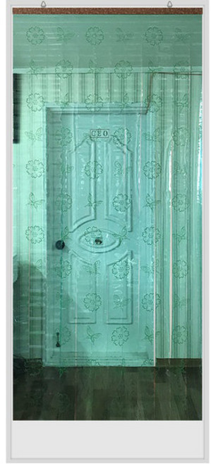 아리아스토어 아로마향 꽃과나비 문발 92x200cm 현관커튼 PVC문발