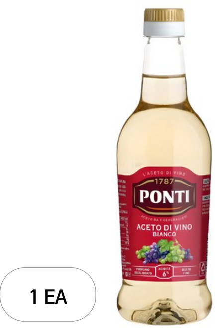폰티 화이트 와인식초, 1개, 500ml