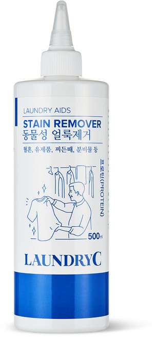 혈흔(생리혈) 피얼룩 유제품 음식물 분비물 찌든때 단백질 런드리씨 얼룩제거제 프로틴, 500ml, 1개