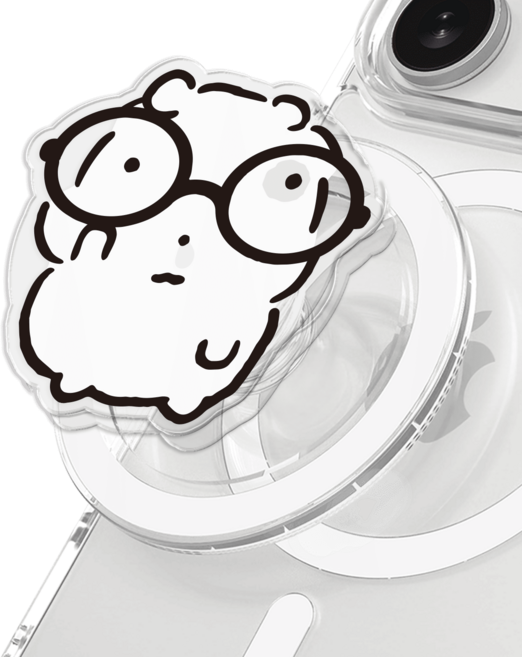 168cm 눈멍이 맥세이프 그립톡, 맥세이프톡 어리바리 눈멍이