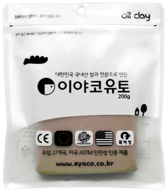 이야코 유토 소프트 1팩 /재미스쿨 점토, 200g