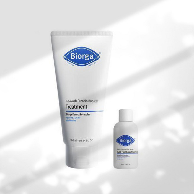 바이오가 노워시 프로틴 부스터 트리트먼트 메티오닌 300ml (+샴푸 50ml), 1세트
