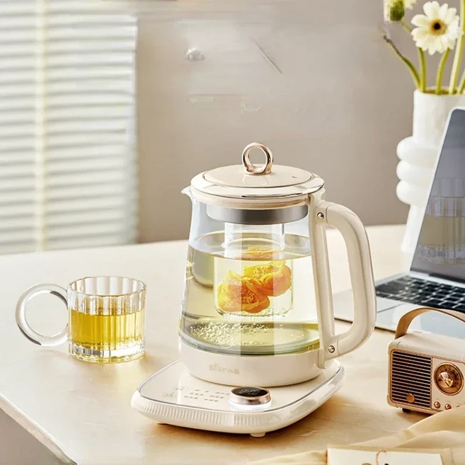 끓는 추출물 건강 냄비 가정용 다기능 유리 통합 절연 사무실 작은, 02 영국, 01 Beige