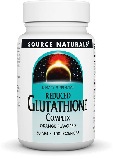 미국산 소스내츄럴스 리듀스드 글루타치온 컴플렉스 50mg 100정 Source Naturals Reduced Glutathione 선물증정, 1개