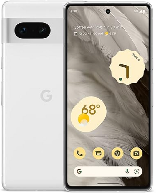 구글 픽셀7 Google Pixel 7 - 언락폰 자급제폰 미국 무음, 128GB, Snow