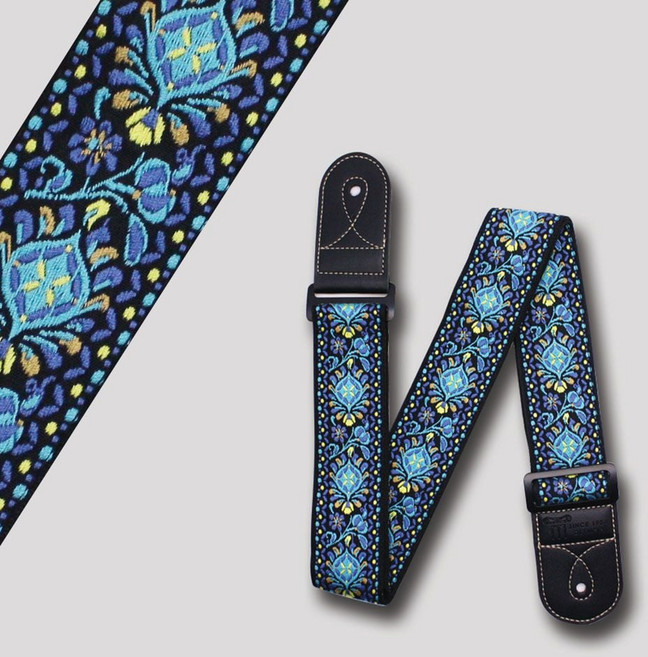 자카드 D스카이블루 기타스트랩 일렉기타스트랩 pkb+679YZ