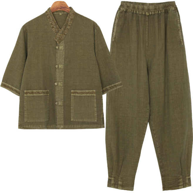 [아리랑의 봄] 30수 V넥 저고리 바지 한 벌