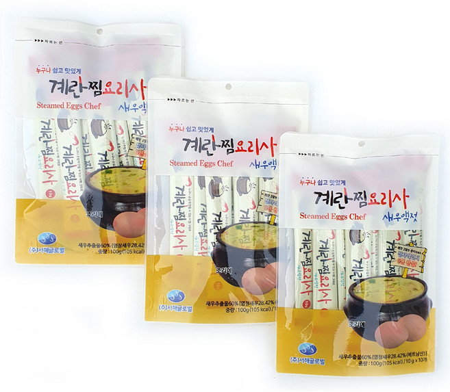 계란찜요리사 새우액젓 10p, 100g, 3개