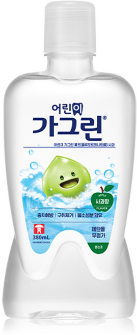 가그린 어린이용 구강청결제 사과향, 380ml, 1개