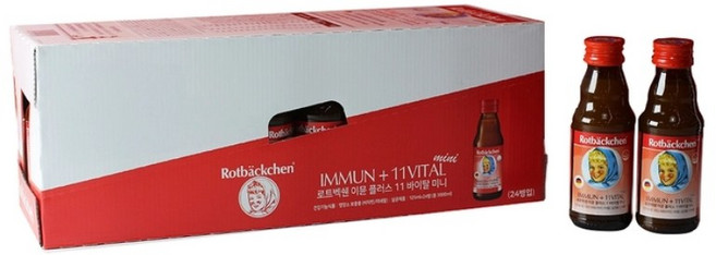 로트벡쉔 이뮨 플러스 11 비타민 125ml x 24병 멀티 비타민 어른이 어린이 미네랄 독일 아연 무첨가 엽산 환절기 건강 선물