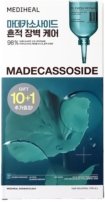 메디힐 마데카소사이드 에센셜 흔적 리페어 마스크팩, 1개, 11개입 - 쿠팡