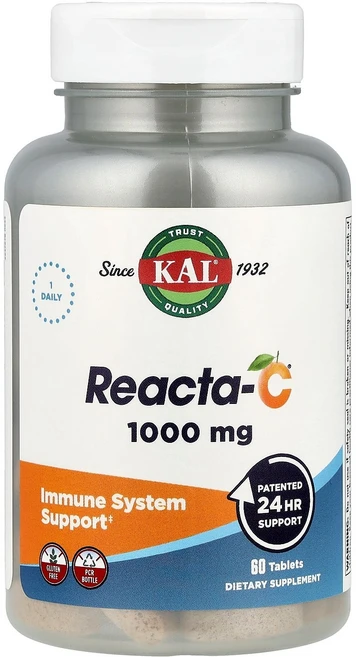 칼 KAL Reacta-C® 1 000mg 60정120891원산지:기타, 칼 KAL, Reacta-C®, 1,000mg, 60, 1개 - 쿠팡