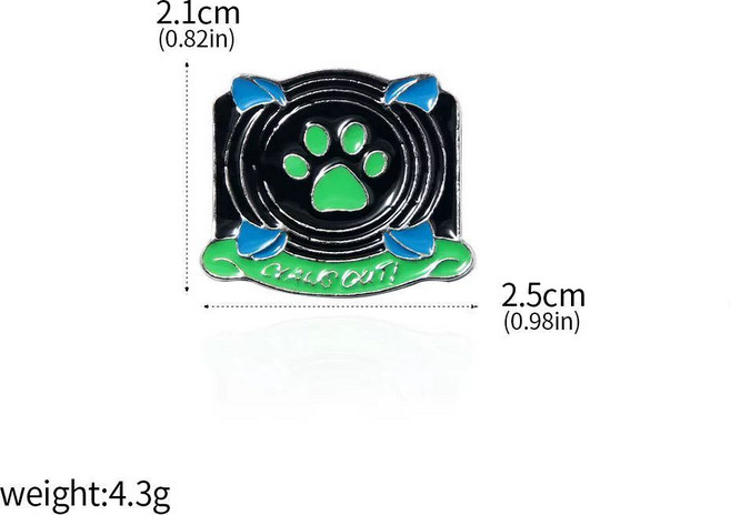 레이디버그 블랙캣 미라클 스톤 코스프레 목걸이 열쇠고리 귀걸이 장식, 검은 고양이 브로치 】, 1개