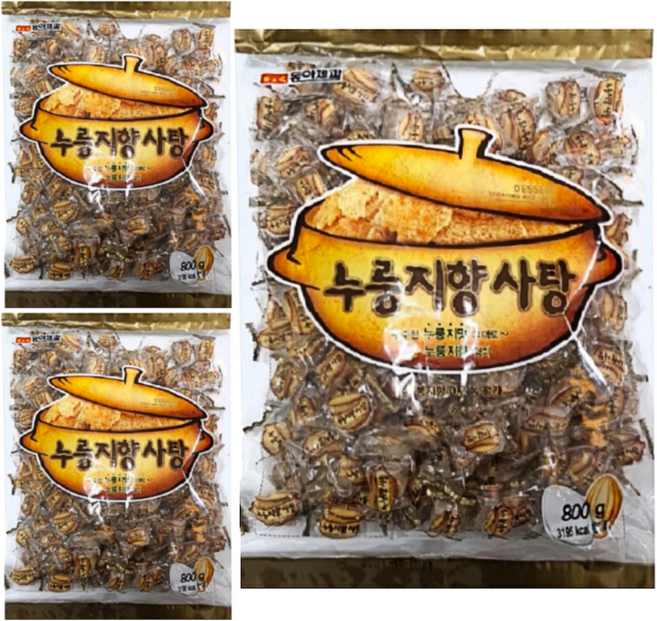 동아제과 누룽지향 사탕, 800g, 3개