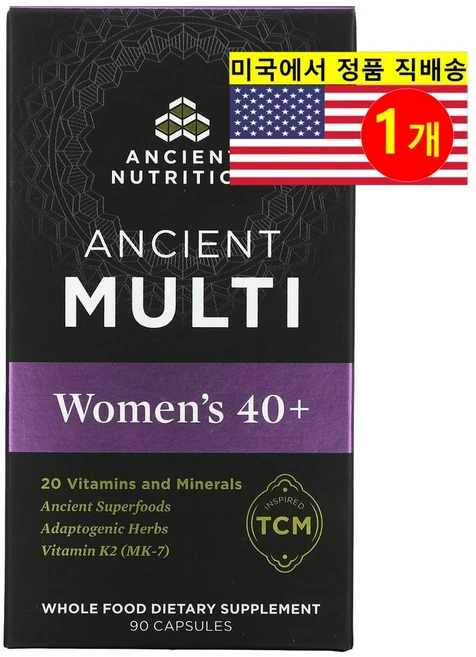 Nature's Truth 40세 이상 여성용 멀티비타민 Women's 40+ Multi, 1개, 90정 - 쿠팡