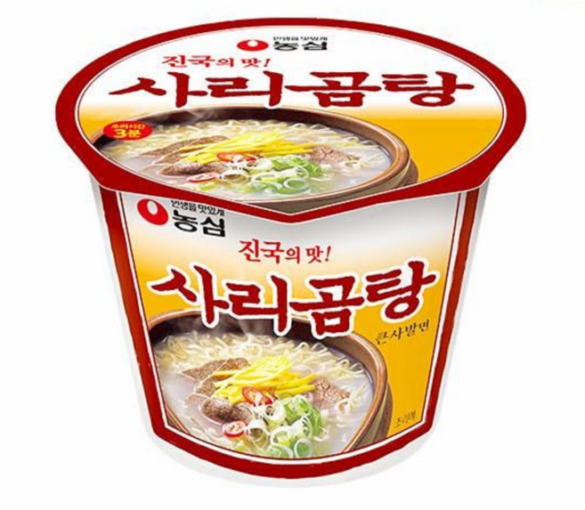 농심 사리곰탕면 컵라면 큰사발 111g, 1개