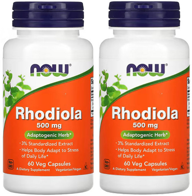 나우푸드 로디올라 500mg 베지 캡슐, 60정, 2개