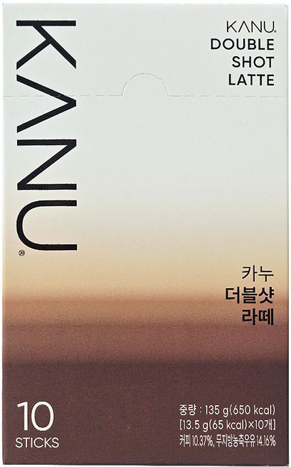 카누 더블샷 라떼, 13.5g, 10개입, 8개