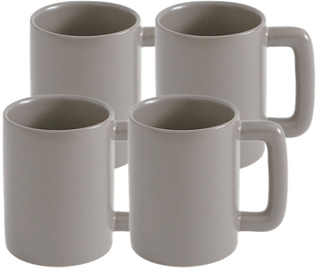 머그컵 인기모음 100종 4p 세트 머그컵 화이트머그 칼라머그 컵, 클레이 머그 - 코코아 4p, 1개