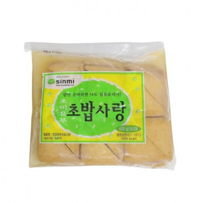 신미 유부초밥용 조미 유부 냉장 (입), 1개, 600g