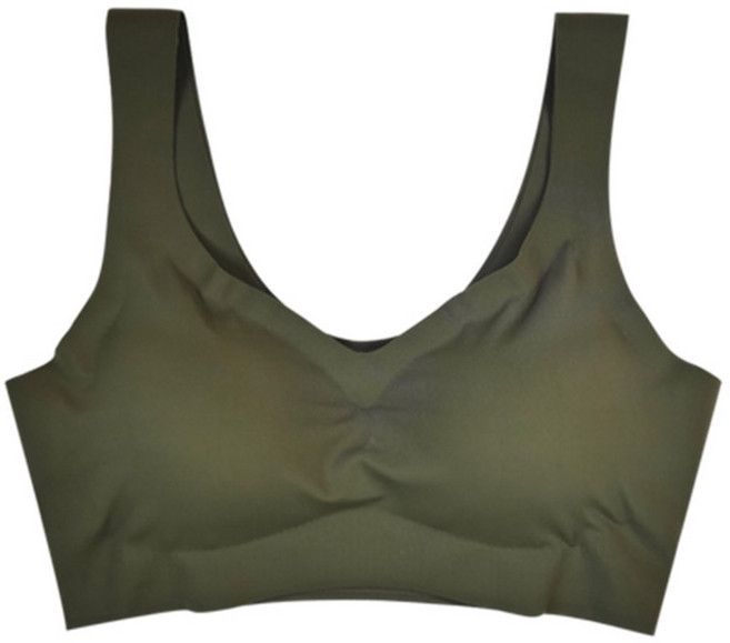 涼感無鋼圈內衣 冰絲無痕睡眠運動內衣 透氣舒適