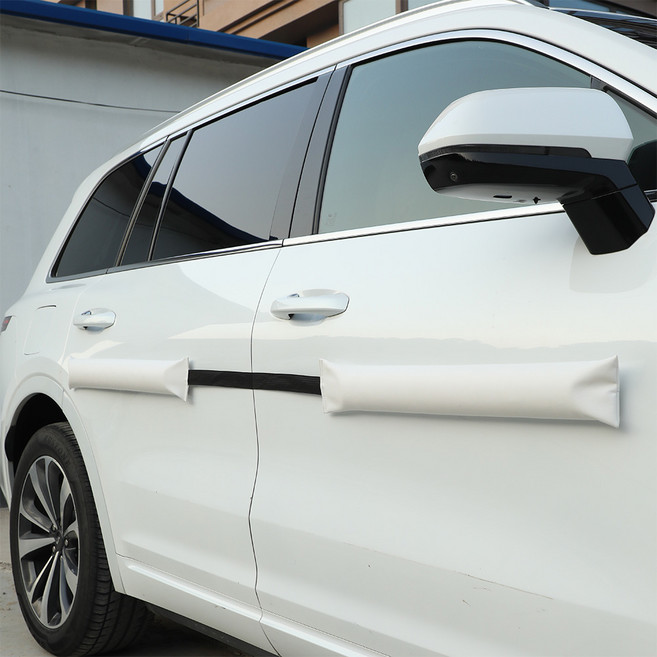 자동차 자석형 문콕방지 도어 가드 자석 스펀지 패드 카니발 쏘렌토 싼타페, 1개, 화이트(양쪽면,한대분)