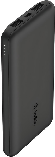 벨킨 부스트업 15W 고속 충전 보조배터리 3포트 10000mAh, BPB011btBK, 블랙